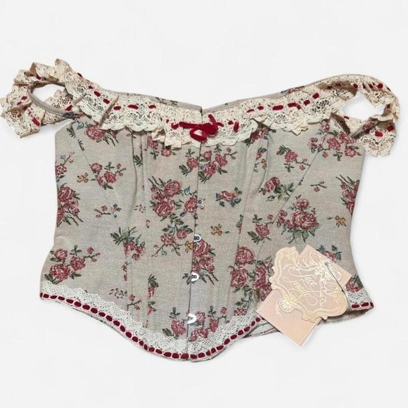 Lacemade Curve & Plus Rosey Cottage Corset - Picture 5 of 5